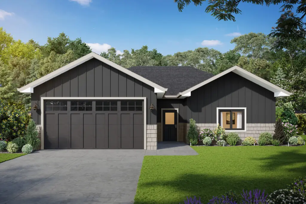 Rendering of The Summit Elevation 1 Floor Plan Offered by Harvell Homes in Powell, Wyoming