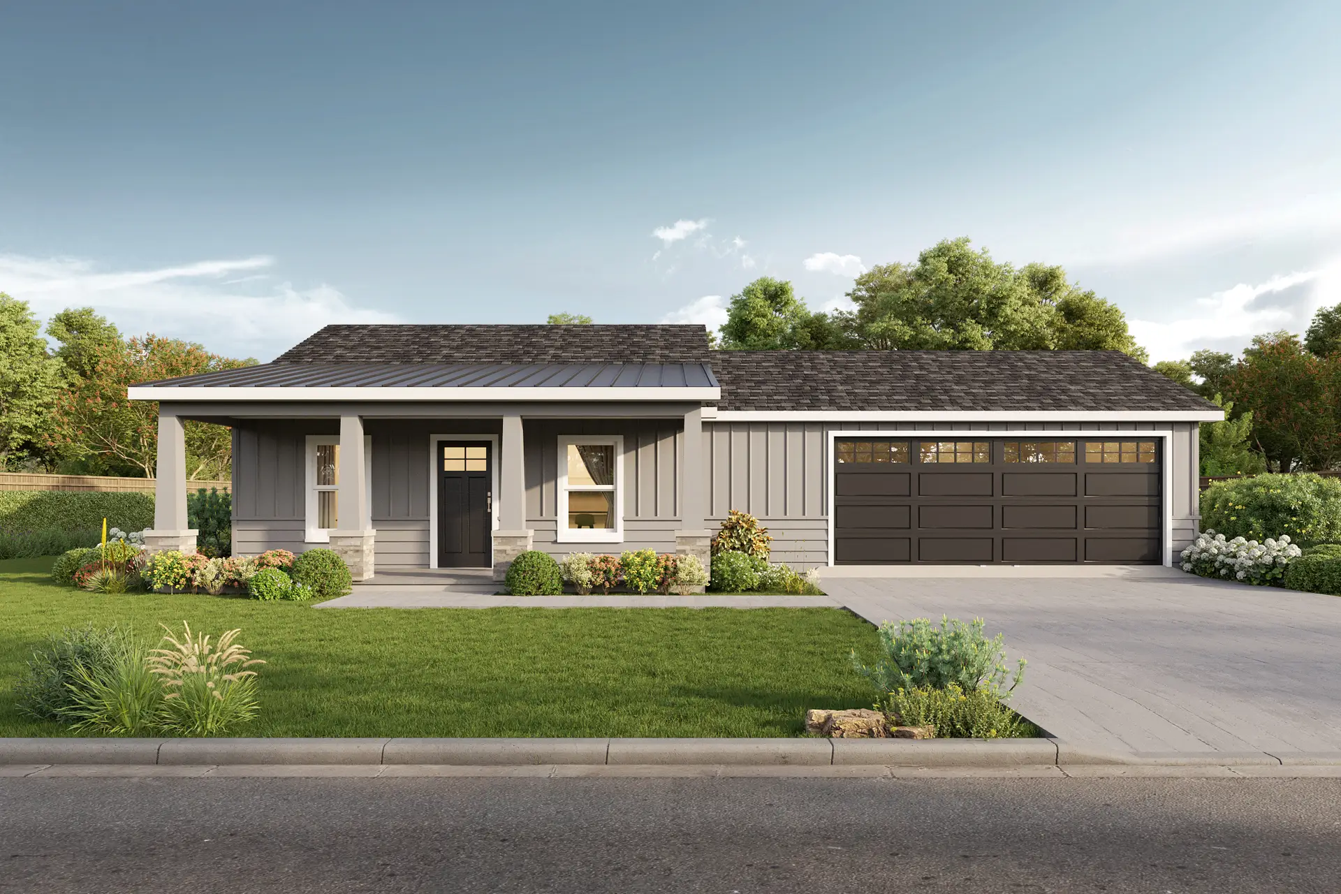 Rendering of The Boulder 3 Floor Plan Offered by Harvell Homes in Powell, Wyoming